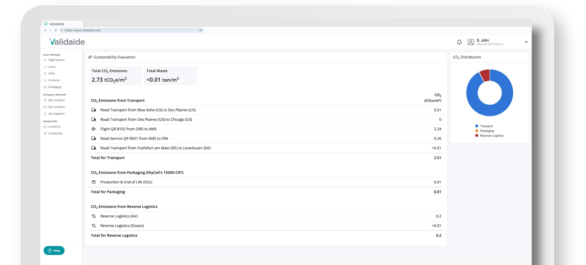SkyCell_Validaide_SustainabilityScreen